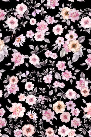 民族花卉印花华亿平台图片