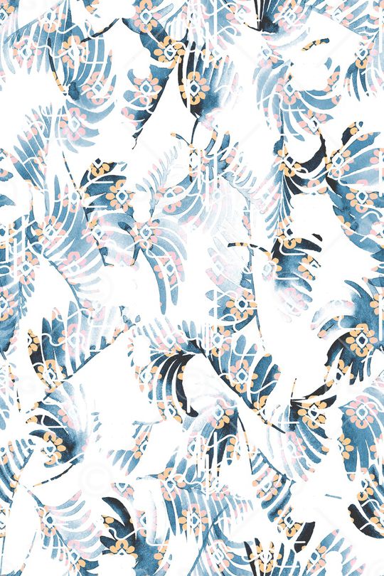 抽象花卉印花华亿平台图片