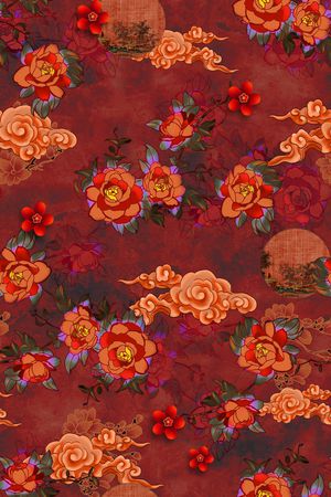 几何印花华亿平台图片