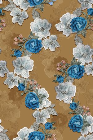 花卉印花华亿平台图片