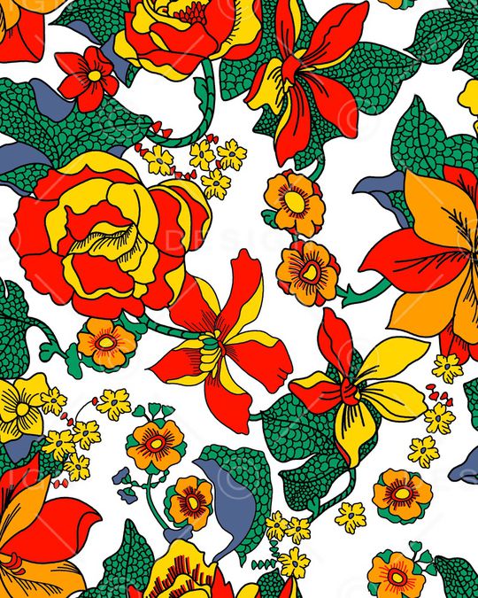 芙蓉花印花华亿平台图片