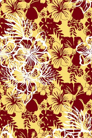 芙蓉花印花华亿平台图片