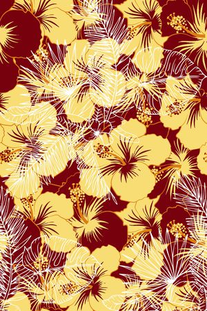 芙蓉花印花华亿平台图片