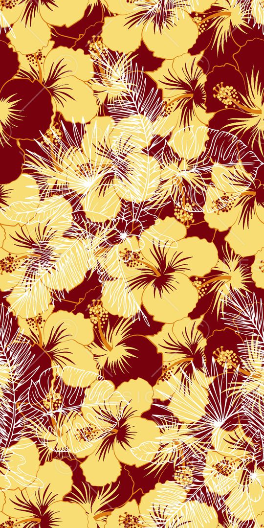 芙蓉花印花华亿平台图片