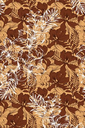 芙蓉花印花华亿平台图片