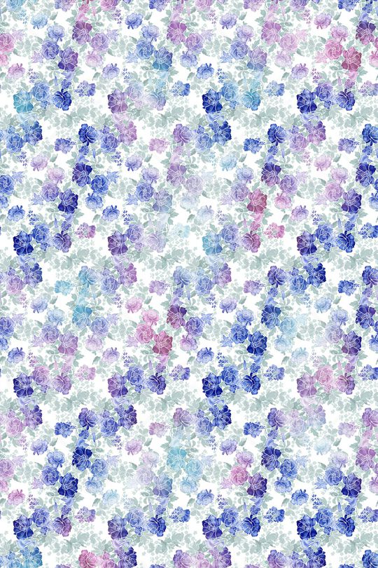 抽象花卉印花华亿平台图片