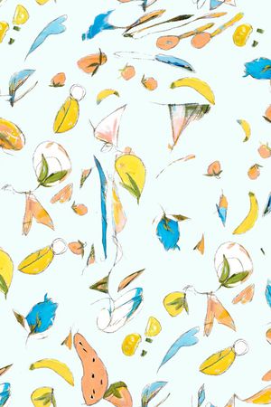 彩底花卉印花华亿平台图片