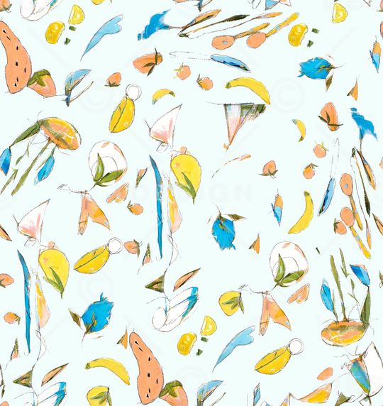 彩底花卉印花华亿平台图片