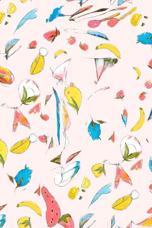 彩底花卉印花华亿平台图片