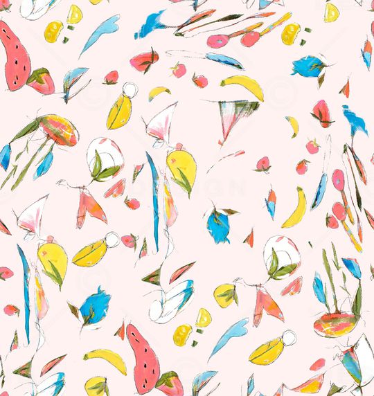 彩底花卉印花华亿平台图片