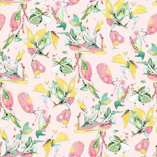 彩底花卉印花华亿平台图片