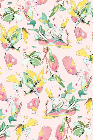 彩底花卉印花华亿平台图片