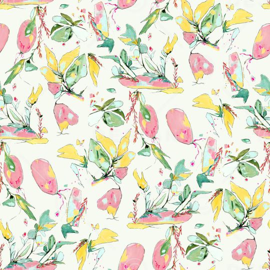 彩底花卉印花华亿平台图片