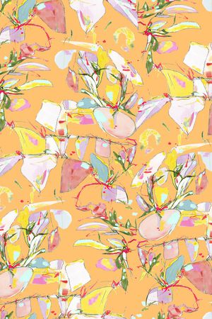 彩底花卉印花华亿平台图片