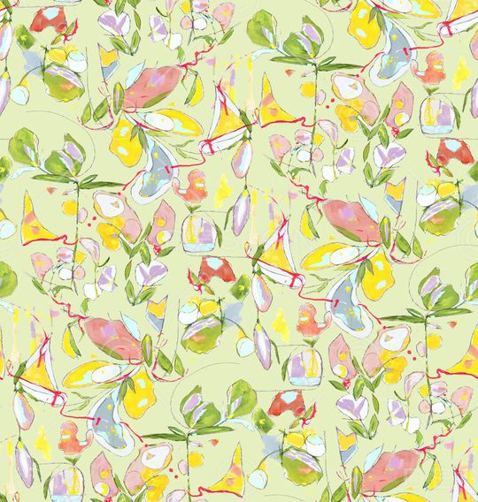 彩底花卉印花华亿平台图片