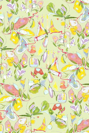 彩底花卉印花华亿平台图片