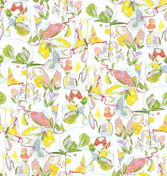 彩底花卉印花华亿平台图片