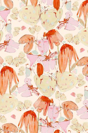 彩底花卉印花华亿平台图片