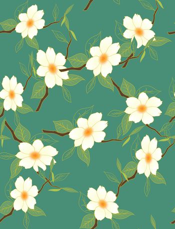 绿植树叶印花华亿平台图片