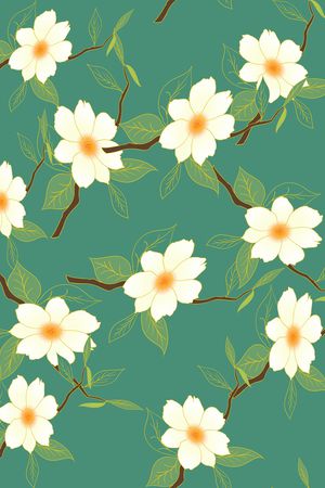 绿植树叶印花华亿平台图片