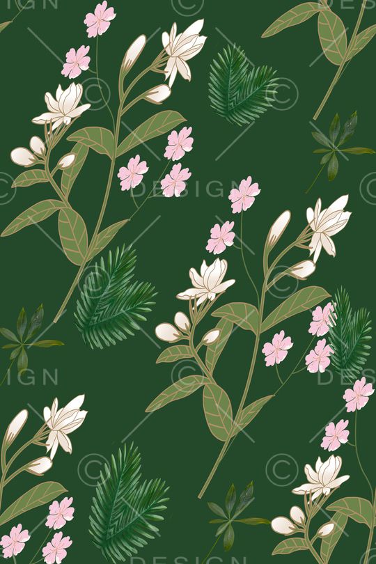 绿植树叶印花华亿平台图片