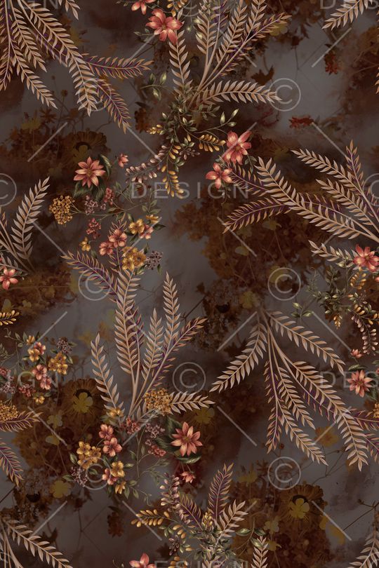 绿植树叶印花华亿平台图片