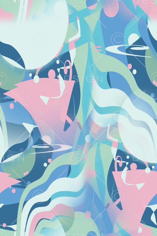 几何印花华亿平台图片