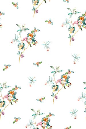 动物花卉印花华亿平台图片