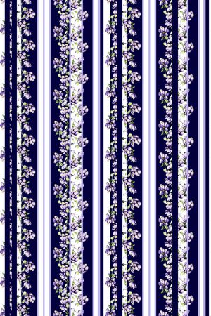 几何花卉印花华亿平台图片