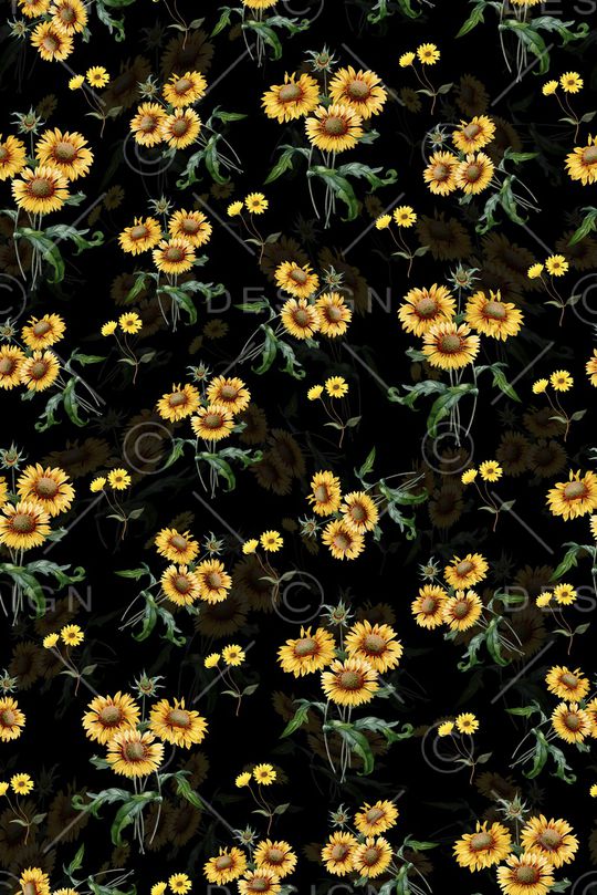 向日葵印花华亿平台图片