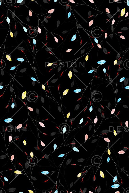 绿植树叶印花华亿平台图片