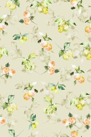 绿植树叶印花华亿平台图片