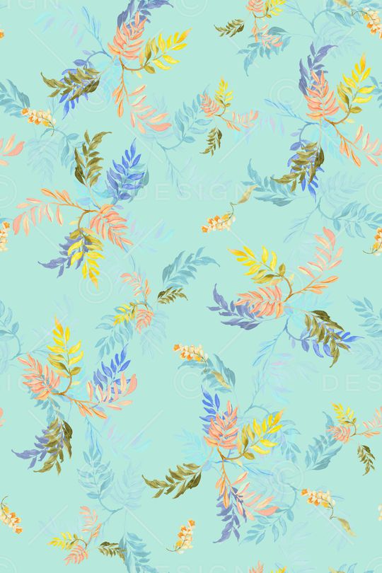 绿植树叶印花华亿平台图片