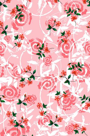 连衣裙印花华亿平台图片