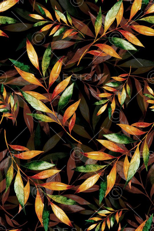 绿植树叶印花华亿平台图片