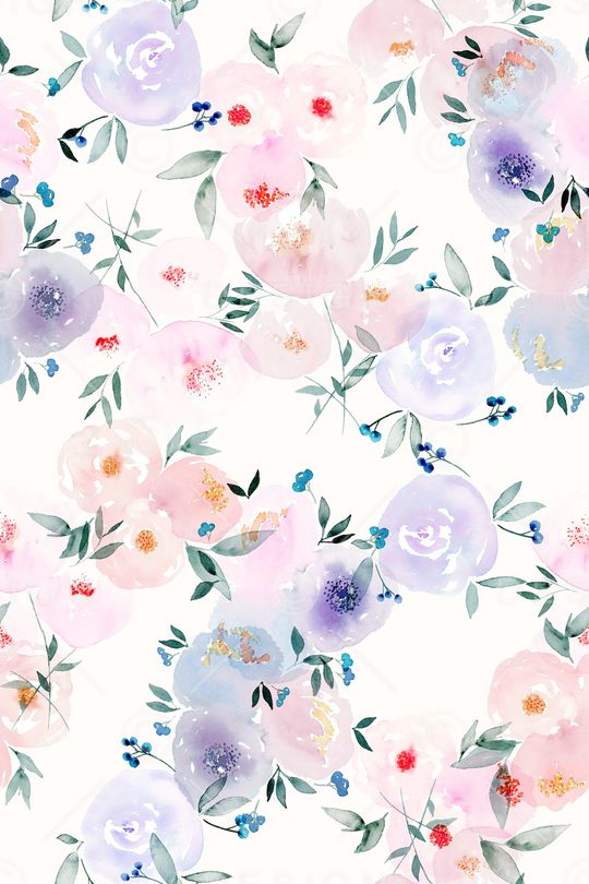 清爽底花卉印花华亿平台图片