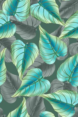 绿植树叶印花华亿平台图片