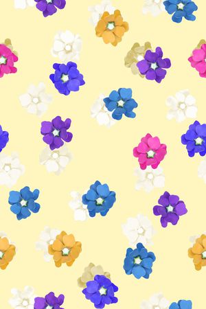 清爽底花卉印花华亿平台图片