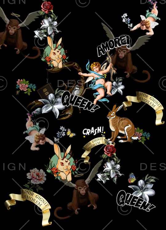 大牌风印花华亿平台图片