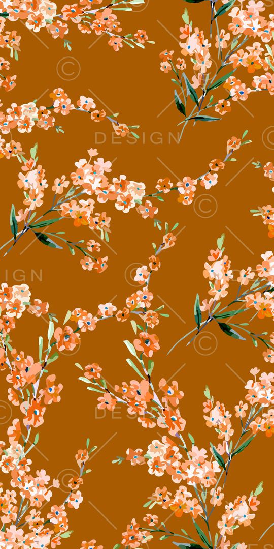 手绘花卉印花华亿平台图片