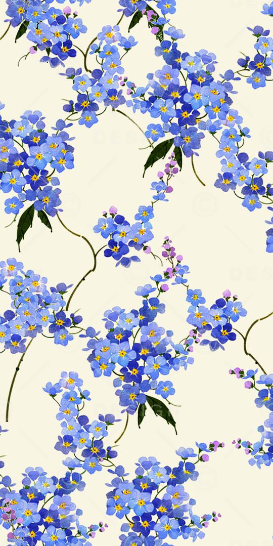 手绘花卉印花华亿平台图片