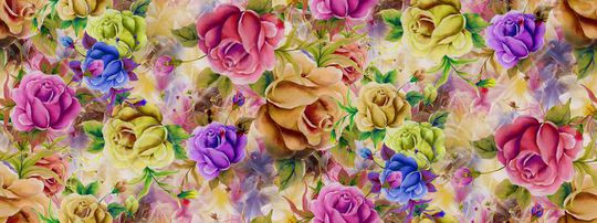 色彩斑斓印花华亿平台图片