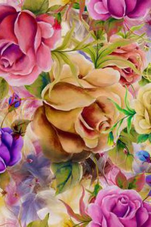 色彩斑斓印花华亿平台图片