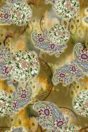 佩斯利印花华亿平台图片