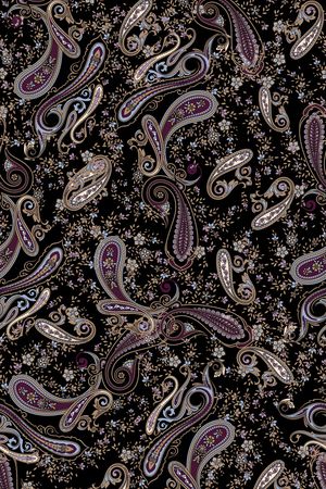 佩斯利印花华亿平台图片