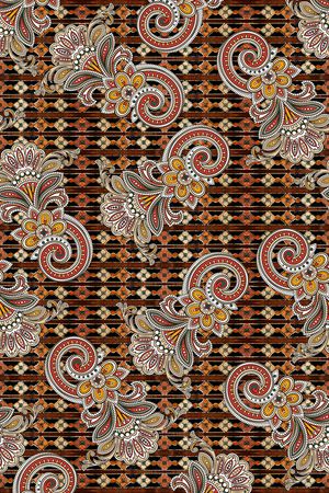 佩斯利印花华亿平台图片