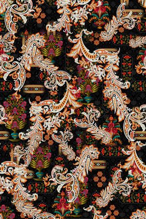 佩斯利印花华亿平台图片