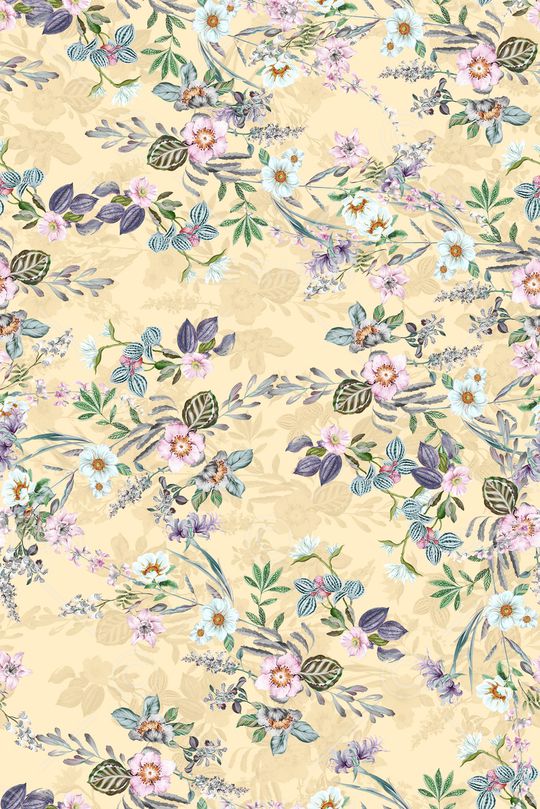 彩底花卉印花华亿平台图片