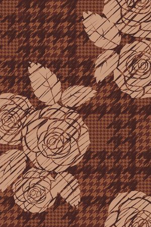 千鸟格印花华亿平台图片