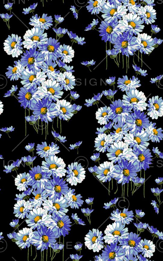 水彩花卉印花华亿平台图片